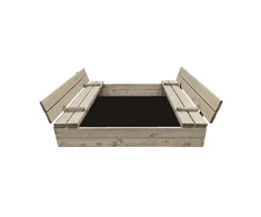 4IQ Smėlio dėžė Bonus Orbis, 160x160cm, su patiesalu, pilka