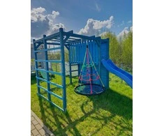 Sūpynės 4IQ Gandro lizdas su laipyne, 100 cm skersmens