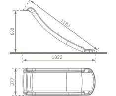 4IQ Tamsiai žalia čiuožykla 118 cm