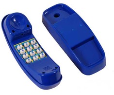 4IQ Vaikiškas telefonas, mėlynas