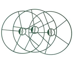 Augalų atramų rinkinys "Žiedai", 39 cm, 3 vnt
