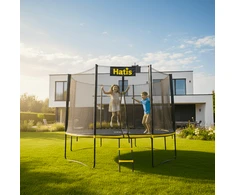 Batutas HATIS 4,25 m. su apsauginiu tinklu ir laipteliais
