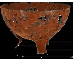 Dekoratyvinė laužavietė, rūdinto plieno, 58 x 58 x 36,6 cm