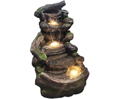 Dekoratyvinis lauko fontanas, 108 x 60 x 78 cm, su LED apšvietimu