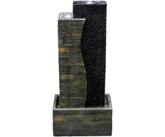 Dekoratyvinis lauko fontanas, 36 x 22 x 80 cm, su LED apšvietimu