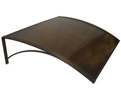 Durų stogelis HATIS, 80 × 120 cm, rudas
