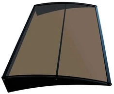 Durų stogelis HATIS, 80 × 120 cm, rudas