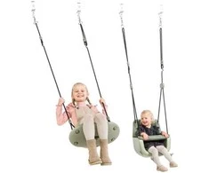 Ergonominės pakabinamos sūpynės, pastelinė žalia