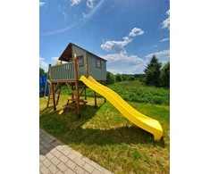 Geltona čiuožykla 300 cm