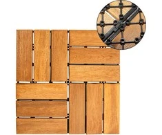 Lauko grindų danga, 30 x 30 x 2,4cm, 10 vnt