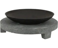 Laužavietė su granito pagrindu, apvali, 69,8 x 69,8 x 23,8 cm