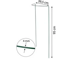 Metalinė augalų atrama, 95 cm