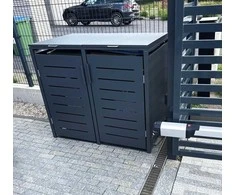 Metalinė konteinerio stoginė HATIS, antracito