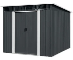 Metalinis sandėliukas su stoglangiu, antracito spalvos, 279 × 238 × 203 cm