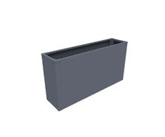 Metalinis vazonas HATIS, 100 x 25 x 52 cm, antracito