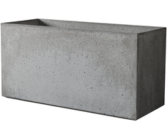 Mineralinio kompozito vazonas ,,Antracitas“ su drenažu, 98 cm