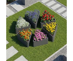 Metalinis vazonas HATIS, 71,5 x 61,5 x 45 cm, antracito
