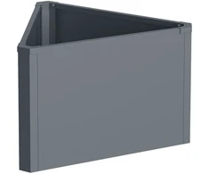Metalinis vazonas HATIS, 71,5 x 61,5 x 45 cm, antracito