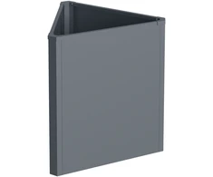 Metalinis vazonas HATIS, 71,5 x 61,5 x 77cm, antracito