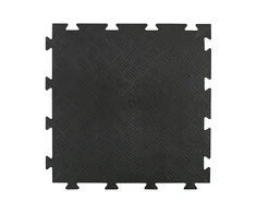 PVC grindų danga „Diamond”, 50 x 50 x 0.8 cm, juoda