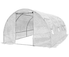 Šiltnamis su armuota plėvele, 10 m2, 2,5x4 m, baltas