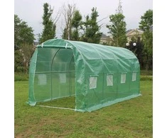 Šiltnamis su armuota plėvele, 10 m2, 4x2.5 m, žalias