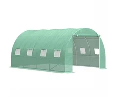 Šiltnamis su armuota plėvele, 10 m2, 4x2.5 m, žalias