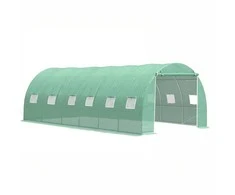 Šiltnamis su armuota plėvele, 18 m2, 6x3 m, žalias