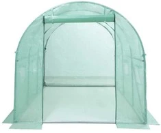 Šiltnamis su armuota plėvele, 18 m2, 6x3 m, žalias