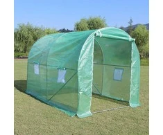 Šiltnamis su armuota plėvele, 4 m2, 2x2 m, žalias