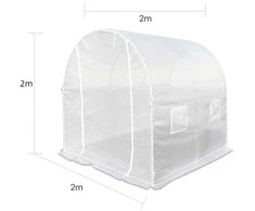 Šiltnamis su armuota plėvele, 4 m2, 2x2 m, baltas