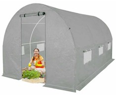 Šiltnamis su armuota plėvele, 6 m2, 2x3 m, pilkas