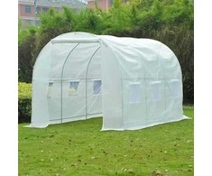 Šiltnamis su armuota plėvele, 6 m2, 3x2 m, baltas