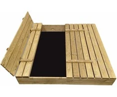 Smėlio dėžė Bonus Orbis, 140x140cm, su patiesalu ir 300kg smėlio, ruda