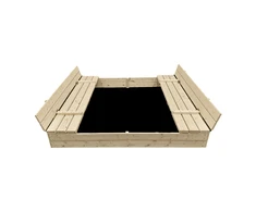 Smėlio dėžė Bonus Orbis, 160x160cm, su patiesalu ir 400kg smėlio