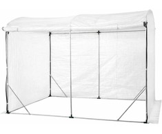 Šoninis šiltnamis, PE, 3 m2, 3x1 m, baltas