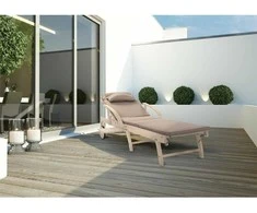 Sulankstomas gultas „St. Tropez“, smėlio spalvos