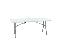 Sulankstomas lauko stalas HATIS, 180 x 70 x 74 cm, baltas