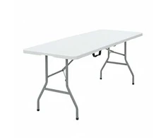 Sulankstomas lauko stalas HATIS, 180 x 70 x 74 cm, baltas