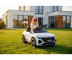 Vaikiškas elektromobilis HATIS "Audi SQ8", baltas