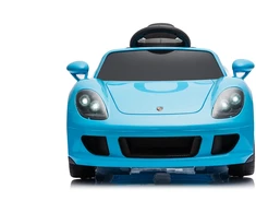 Vaikiškas elektromobilis Porsche Carrera GT su nuotoliniu valdymu, šviesiai mėlynas, 111 × 59 × 45 cm
