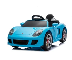 Vaikiškas elektromobilis Porsche Carrera GT su nuotoliniu valdymu, šviesiai mėlynas, 111 × 59 × 45 cm
