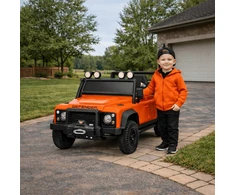Hipo Vaikiškas elektromobilis Land Rover Defender HATIS, oranžinis