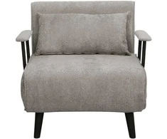 Home4you Fotelis-lova HANNES 76,5x84xH81cm Pilkas