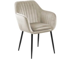 Actona Kėdė Emilia Velvet smėlio /juoda