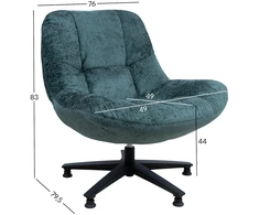 Fotelis Home4You Armchair KENDRA žalias