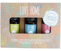 Aromatinių aliejų keramikos rinkinys LOVE HOME, mišinys
