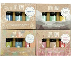 Aromatinių aliejų keramikos rinkinys LOVE HOME, mišinys