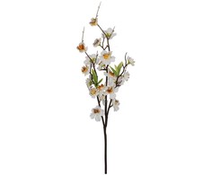 Dirbtinė šakelė SODE H47cm, baltas persiko žiedas