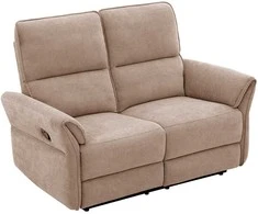 Home4you Sofa-reglaineris DAMIKA Dvivietė Šviesiai ruda